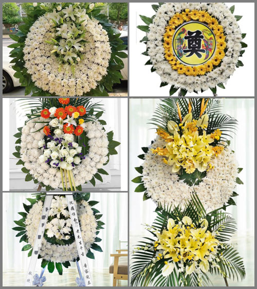 山东青岛莱西市店埠镇李家横岭村花圈速递